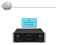 McIntosh C49 - Owners manual 